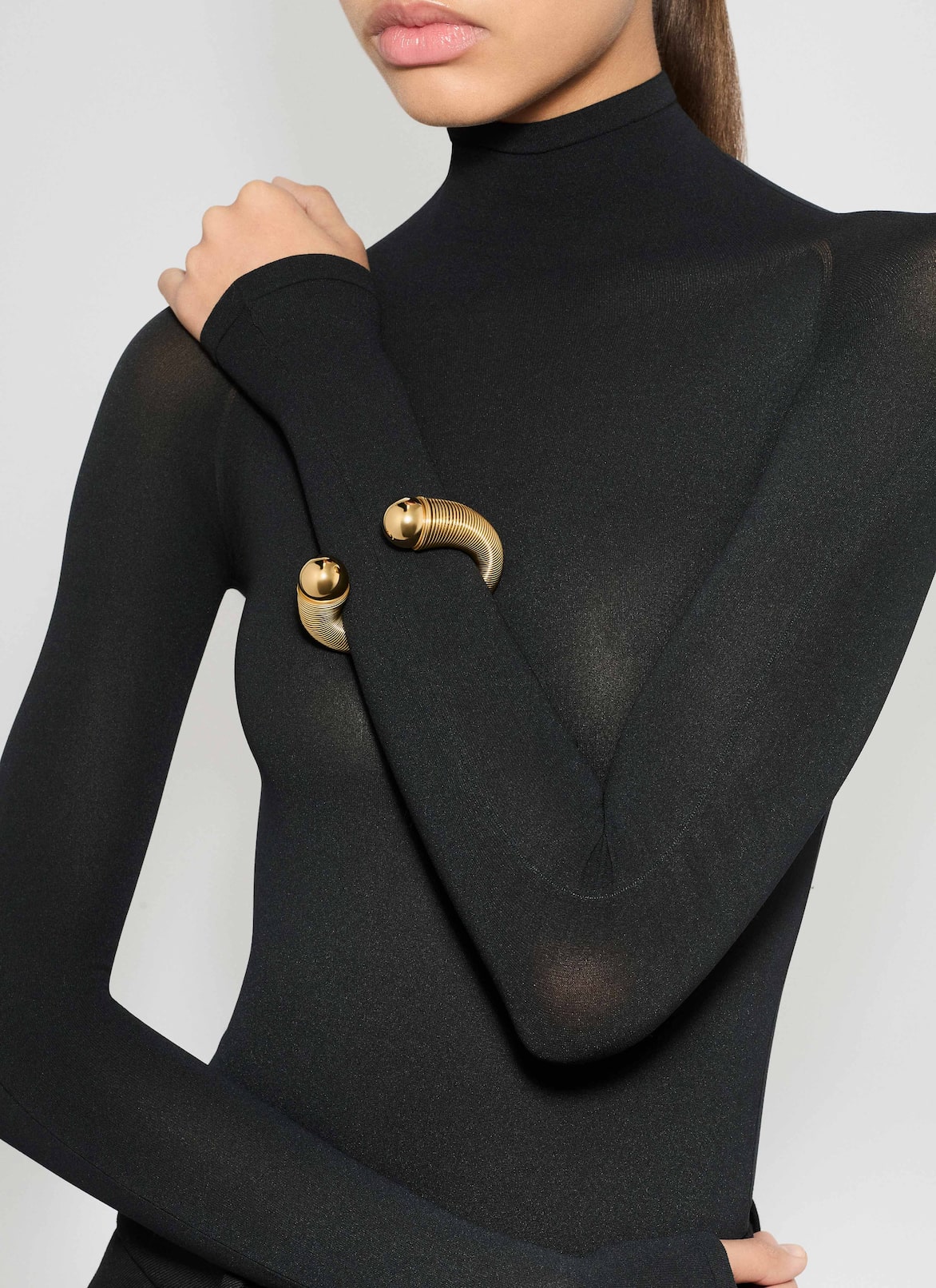 SPIRAL CUFF ALAÏA GOLD SPIRAL CUFF